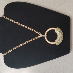 Lia Sophia Chimera Mirage Necklace 28"-31" Gold Tone